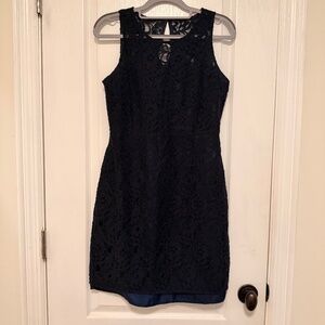 JCrew Navy Lace Dress